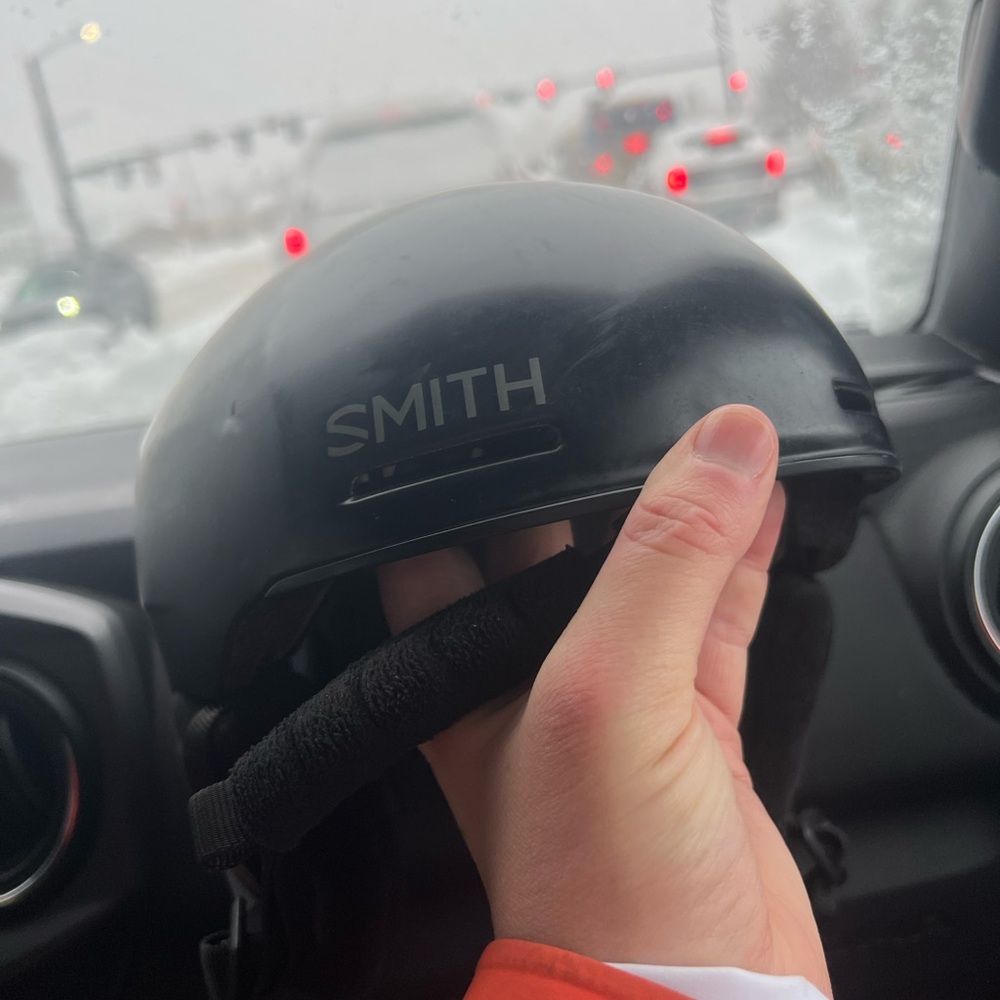 SMITH Matte Black Helmet